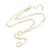 Brass Paperclip Chain Y Lariat Necklaces NJEW-H087-06F-G-4