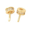 Brass Micro Pave Cubic Zirconia Peg Bails KK-U056-54G-2