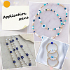100Pcs 5 Colors Handmade Evil Eye Lampwork Beads LAMP-SP0001-04B-7