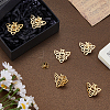 6Pcs Bees 304 Stainless Steel Lapel Pin Backs for Backpack Clothes JEWB-FH0003-11G-4