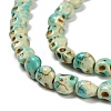 Synthetic Turquoise Beads Strands TURQ-F019-02D-4