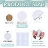 85Pcs Flat Round Acrylic Action Figure Display Pedestals ODIS-FG0002-14B-2