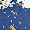 30Pcs 5 Colors Winter Theme Printed Alloy Pendants FIND-SC0019-61-3