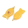 Dyed Natural White Jade Pendants G-Z134-06G-01-2