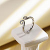 Adjustable 304 Stainless Steel Cuff Open Rings XC9845-2-2