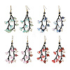 Glass Seed Bead Dangle Earrings EJEW-MZ00770-3