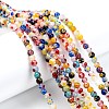 Handmade Millefiori Glass Beads Strands X-LK12-4