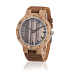 Zebrano Wood Wristwatches WACH-H036-21-2