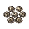 Tibetan Style Fancy Bead Caps LS-TIBE-LF1413YKG-AB-FF-1