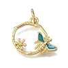 Brass Enamel Pendants KK-CBAEEA8-02G-03-1