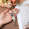 Nuggets Natural Amethyst & Green Aventurine Pouch Pendant Decorations HJEW-WH20002-03C-3