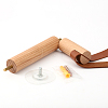 2 Sets 2 Colors Wood & Brass Toilet Wall Hanging Perforated Rope Holder FIND-GL0001-51-3