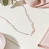 1Pc Glass Rondelle Beaded Necklaces NJEW-LP0007-23C-3