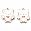 Eco-Friendly Alloy Enamel Pendants ENAM-Q437-004-NR-1