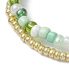 Glass Seed Beaded Multi-strand Bracelets BJEW-MZ00135-5