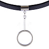 Gothic PU Leather Choker Necklaces NJEW-N0052-238A-3