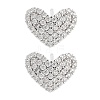 Rack Plating Heart Brass Stud Earrings EJEW-N055-41P-RS-1