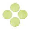 Spray Painted Natural Capiz Shell Connector Charms SSHEL-N039-03-01C-1