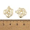 Brass Micro Pave Clear Cubic Zirconia Pendants KK-L212-09G-3