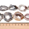 Natural Druzy Agate Slice Beads Strands G-K381-A02-4