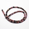 Natural Rhodonite Beads Strands G-D840-59-4mm-3