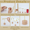 3 Sets 3 Styles Iron T Bar Earring Display Stands EDIS-FG0001-73A-3