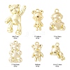 36Pcs 6 Style Alloy Pendants FIND-LS0001-72-3