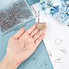 Beebeecraft 300Pcs 5 Style 304 Stainless Steel Earring Hooks STAS-BBC0004-44-3