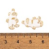 Brass Micro Pave Cubic Zirconia Pendants KK-E108-43G-3