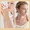 30Pcs 1 Colors Transparent Acrylic Bead Caps OACR-TA0004-43-8