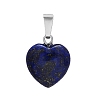 Natural Lapis Lazuli Charms HEAR-PW0001-057-32-1