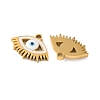 Evil Eye Themes 304 Stainless Steel Enamel Pendants STAS-B100-02G-03-2