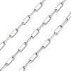 304 Stainless Steel Paperclip Chains CHS-M009-06P-01-1