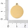Ion Plating(IP) 201 Stainless Steel Pendants STAS-K288-02G-K-3