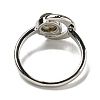 Natural Labradorite Adjustable Rings RJEW-K269-09P-04-3