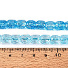 Transparent Crackle Glass Beads Strands GLAA-Q108-04A-03-4