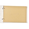Wooden Wedding Guestbooks Notepad AJEW-M206-19-3