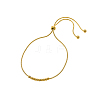 304 Stainless Steel Round Beaded Round Snake Chains Slider Bracelet for Women BJEW-A26-03-24-1-3