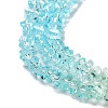 Transparent Glass Bead Strands GLAA-H023-03A-4