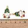 Christmas Alloy Enamel Pendants X-ENAM-V002-02J-G-3