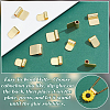 18Pcs 2 Styles Rack Plating Brass Glue-on Flat Pad Bails KK-AR0001-80B-3