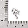 Brass Pave Clear Cubic Zirconia Pendants KK-V016-01P-3