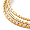 7Pcs PVD Vacuum Plating 304 Stainless Steel Ring Bangles Set for Women BJEW-A011-14B-G-3