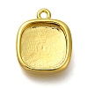 Rack Plating Brass Pendant Cabochon Settings KK-NH0001-18G-1