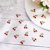 50Pcs Alloy Rhinestone Pendants ENAM-ME0001-24-5