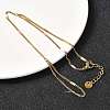 304 Stainless Steel Enamel Link Ring Bracelets for Women BJEW-Z140-02G-2