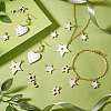 48Pcs 6 Styles Alloy Enamel Pendants ENAM-GA0001-10-5