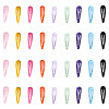 Spray Painted Iron Snap Hair Clips OHAR-CJ0001-01-4