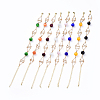 Brass Bar Link Chain Bracelets BJEW-JB04504-1
