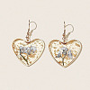Heart Alloy Resin Dangle Earrings FS-WG72C44-03-1